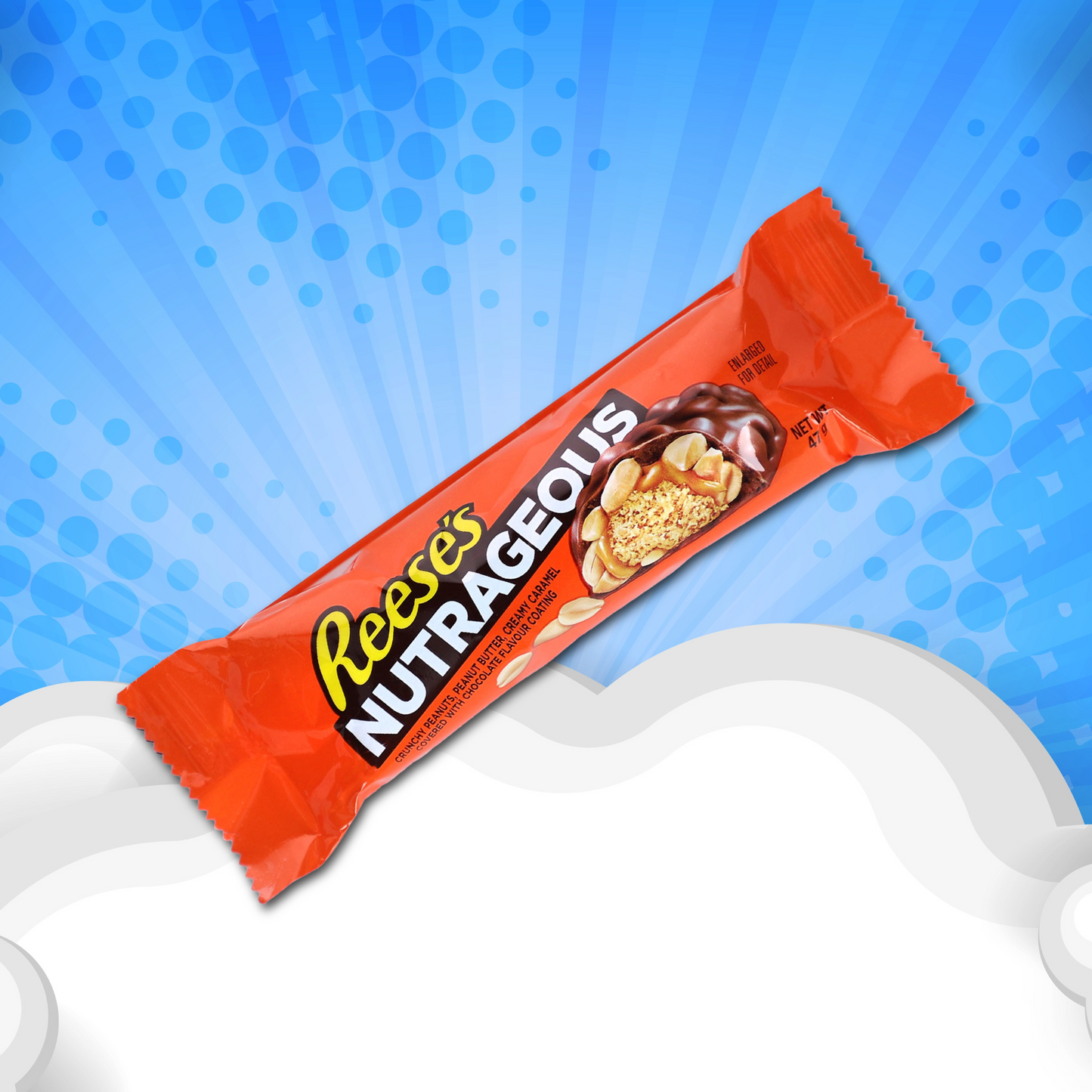 Reese’s Nutrageous Riegel – Erdnussbutter, Karamell & Erdnüsse – 47 g