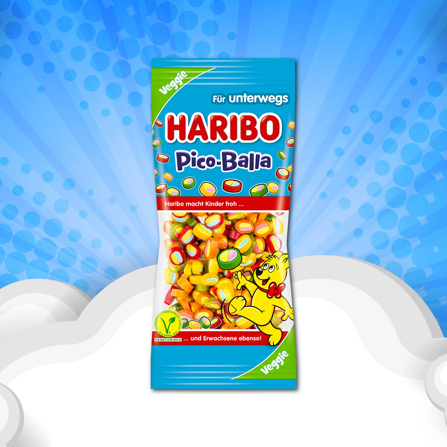 Haribo Pico-Balla Veggie Fruchtgummi – 100 g