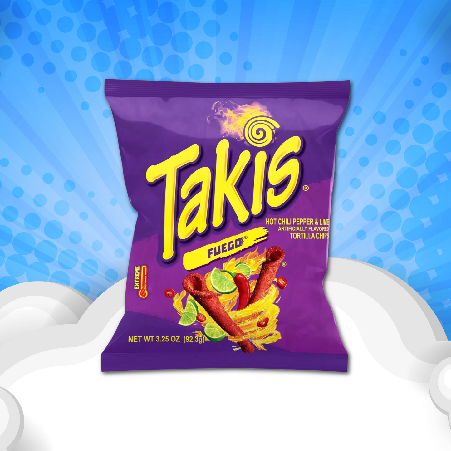 Takis Fuego Extra Scharfe Chili-Limetten Chips – 90 g