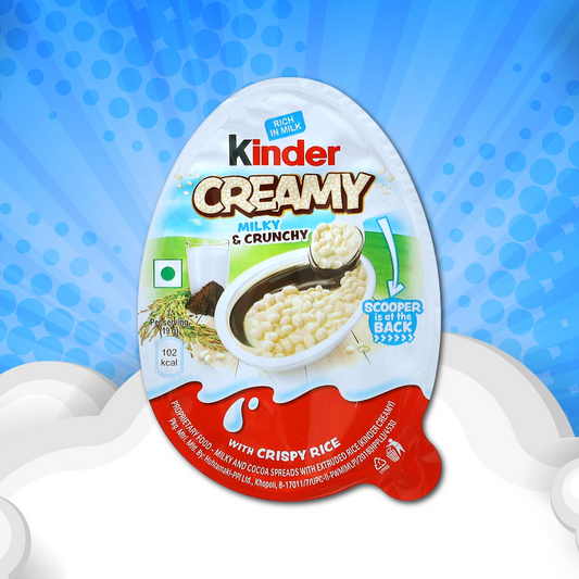 Kinder Creamy Milky & Crunchy mit Crispy Rice – 19 g (INDIEN)
